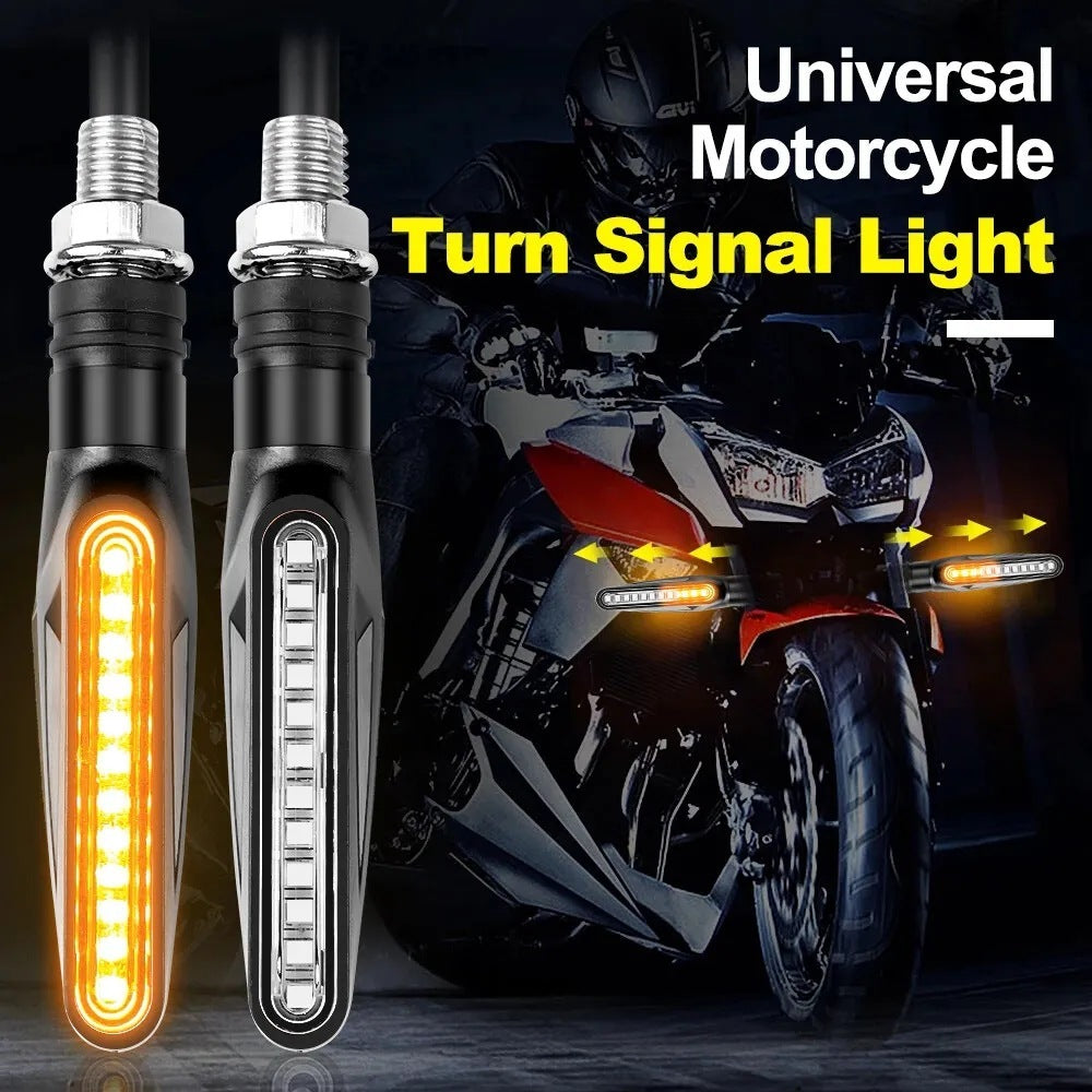 Clignotants LED Moto Universels Séquentiels 12V | Design Fin et Moderne