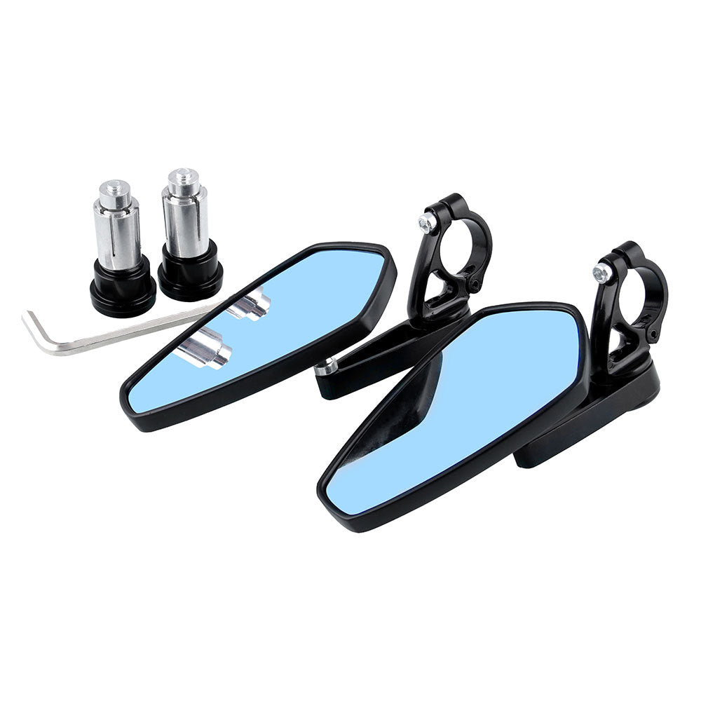 Rétroviseur Moto Universel – Bout de Guidon | Installation Vers le Haut