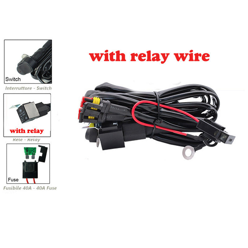 Feux Additionnels LED Moto Hautes Performances – Version Avec ou Sans Câblage | Phare Longue Portée & Anti-Brouillard