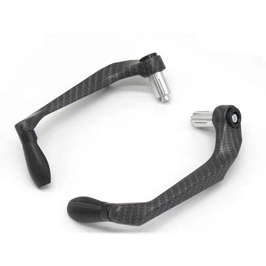 Protège-Levier Moto Universel – Frein & Embrayage | Noir & Carbone