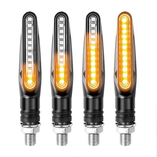 Clignotants LED Moto Universels Séquentiels 12V | Design Fin et Moderne